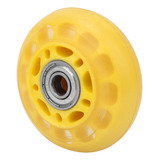 Rodízios Roda Amarelo Transparente Pu Com Rolamento 608zz