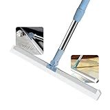 Rodo E Vassoura Mágica 2 Em 1 Com Raspador De Silicone 50cm Multifuncional Para Limpeza De Vidros Pisos E Superfícies Ideal Para Uso Doméstico E Comercial Eficiente E Versátil LARGURA 50 CM