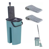 Rodo Flat Mop E Balde Lava E Seca Profissional Com 2 Refil