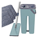 Rodo Flat Mop E Balde Lava Seca Profissional   3 Refil