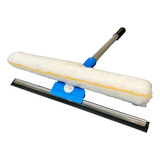 Rodo Limpa E Lustra Vidro 35cm 2 Em 1 Cabo 45cm Oferta
