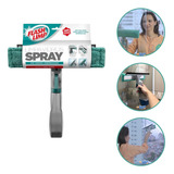 Rodo Limpa Vidros Com Spray Borrifador Spin Mop 3 Em 1 230ml