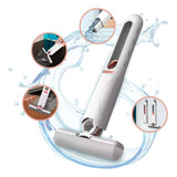 Rodo Mini Mop Magico Limpa E Seca Rodinho De Pia Cozinha Cor Branco Vidros Limpeza Dobrável Portátil Ajustável Absorve Espreme Sujeira Vidro