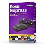 Roku Express Dispositivo De Streaming Para TV HD Full HD Compatível Com Alexa Siri E Google Inclui Cabo HDMI Premium