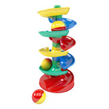 Rola Bola 1torre 3 Bolas Brinquedo Didatico P Bebê Criança