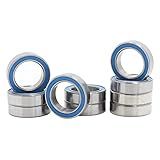 Rolamento Esférico 6701RS 12 X 18 X 4 Mm- 12 X 18 ABEC 3 Rolamentos Esféricos De Borracha Azul Selados Com Precisão -10 Peças-