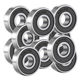 Rolamento Kit 10 608 2rs Zz Abec Para Patins Medida 8x22x7mm