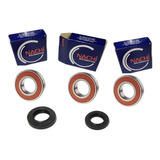Rolamento Nachi Retentor Roda Traseira Fazer 250 Kit 5pç