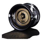 Rolamento Profissional Yoyo Responsivo Em Liga Borboleta Cor Prateado preto