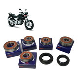 Rolamento Retentor Rodas Yamaha Fazer 250 2006 2010 Kit
