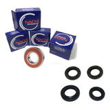 Rolamento Retentor Rodas Yamaha Fazer 250 2011 Kit 9 Pç