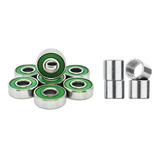 Rolamentos Para Skate Long E Patins Abec 03 Espaçador