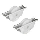 Roldana Nylon Aluminio Portão Correr Roda 2 Unidades