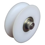 Roldana Nylon Portão Correr 3 Polegadas 2 Rolamentos Canal U