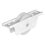Roldana Para Portão 70mm Nylon Caixa Alumínio Branco tubo 