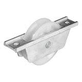 Roldana Para Portão 70mm Nylon Com Caixa Alumínio Rondana