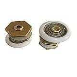 Roldanas De Latão Para Box De Vidro 8mm Janela E Porta 6 Unidades