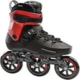 Rollerblade Twister 110 Skates Unissex Adulto Fitness Em Linha Preto Vermelho Patins Em Linha Urban Performance