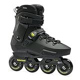 Rollerblade Twister XT Patins Masculino Adulto Fitness Em Linha Preto Limão Desempenho Urbano