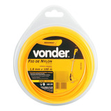 Rolo 100 Metros Fio De Nylon 1 8mm Aparador De Grama Vonder