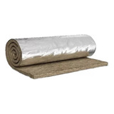 Rolo 12m2 Manta Lã De Rocha Aluminizada Esp 25mm C Fita