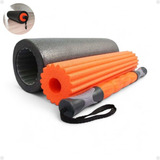 Rolo 3 1 Massagem Foam Roller Liberação Miofascial Soltura