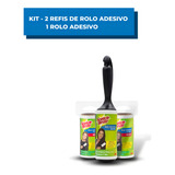 Rolo Adesivo Tira Pelo Scotch brite 3m Roupa Sofa 2 Refis