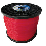 Rolo Bobina Fio Nylon Para Roçadeira Rolo Bobina 2 25kg Redondo 2 4mm 2 4 Cor Vermelho