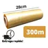 Rolo Bobina Plastico Filme Pvc Esticavel 28cm X 300m