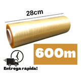 Rolo Bobina Plástico Filme Pvc Esticavel 28cm X 600m