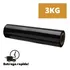 Rolo Bobina Plástico Filme Stretch Preto Embalagem 50cm 3kg