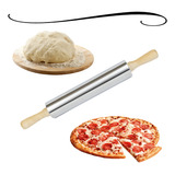 Rolo De Abrir Massas Culinário Pizzaria Padaria Pastel 42cm