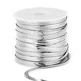 Rolo De Corrente De Cobra De Aço Inoxidável De 30 Metros Carretel De Corrente De Cobra Plana De Aço Inoxidável 304 De 4 Mm Para Fabricação De Joias Artesanato DIY