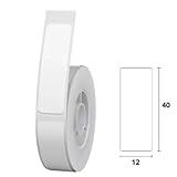 Rolo De Etiqueta Adesiva Compatível Com NIIMBOT D11 D110 D101 Adesivo Térmico 0 47 X 1 57 à Prova D água 160 Etiquetas Rolo 12 × 40 Mm 