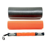Rolo De Liberação Miofascial E Massagem 3 Em 1 Foam Roller