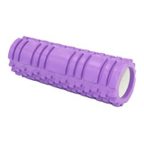 Rolo De Massagem Foam Roller Cor Roxo Liberação Miofascial Pilates Yoga Crossfit Eva Alta Densidade 33x13 75cm Marca Lorben