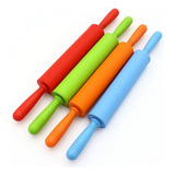 Rolo De Massas Silicone Colorido Plástico 51cm Cilindro