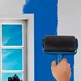 Rolo De Pintura Com Reservatório - Pintura Profissional Rápida E Limpa- Sem Sujeira- Sem Goteiras- Ideal Para Paredes- Tetos E Rodapés