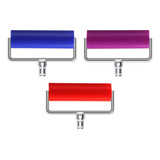 Rolo De Pintura De Diamante 3pcs Régua Rolo Prata