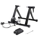 Rolo De Treino Para Bicicleta Dobrável - Portátil E Compacto - Compatível Com Aros 26- A 28- - Ideal Para Treinar Em Casa -Preto-