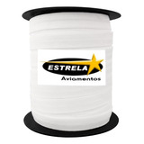 Rolo Elástico 10mm Branco Estrela Com 100 Metros