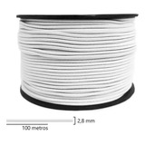 Rolo Elástico Roliço Colombe Branco 2 8mm C 100 Metro