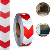 Rolo Faixa Refletiva Seta Vermelha Para Sinalização 5m X5cm
