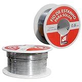 Rolo Fio De Solda Estanho 0 8mm Carretel Com 80g Barcelona