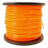 Rolo Fio Nylon Roçadeira Cortador Quadrado 2 7mm 1kg 140m