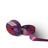 Rolo Fita De Cetim Lurex Brilho 22mm 10 Metros P Laços Arte Cor Vermelho