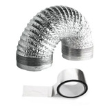 Rolo Fita Duto Flexivel Aluminizado 100mm 5 Metros