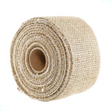 Rolo Fita Juta Trama Fec  Natural C  Fio De Nylon 4 5cmx9 5m Cor