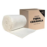 Rolo Manta Fibra cerâmica 12 7mm Alta Densidade 128 Kg m 