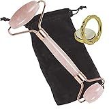 Rolo Massageador Facial Anti Estresse Quartzo Rosa Suporte Celular CBRN15641